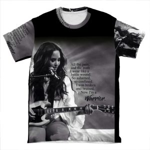 Demi Lovato 'Warrior' (Better Fit For S) AOP T-shirt Tee