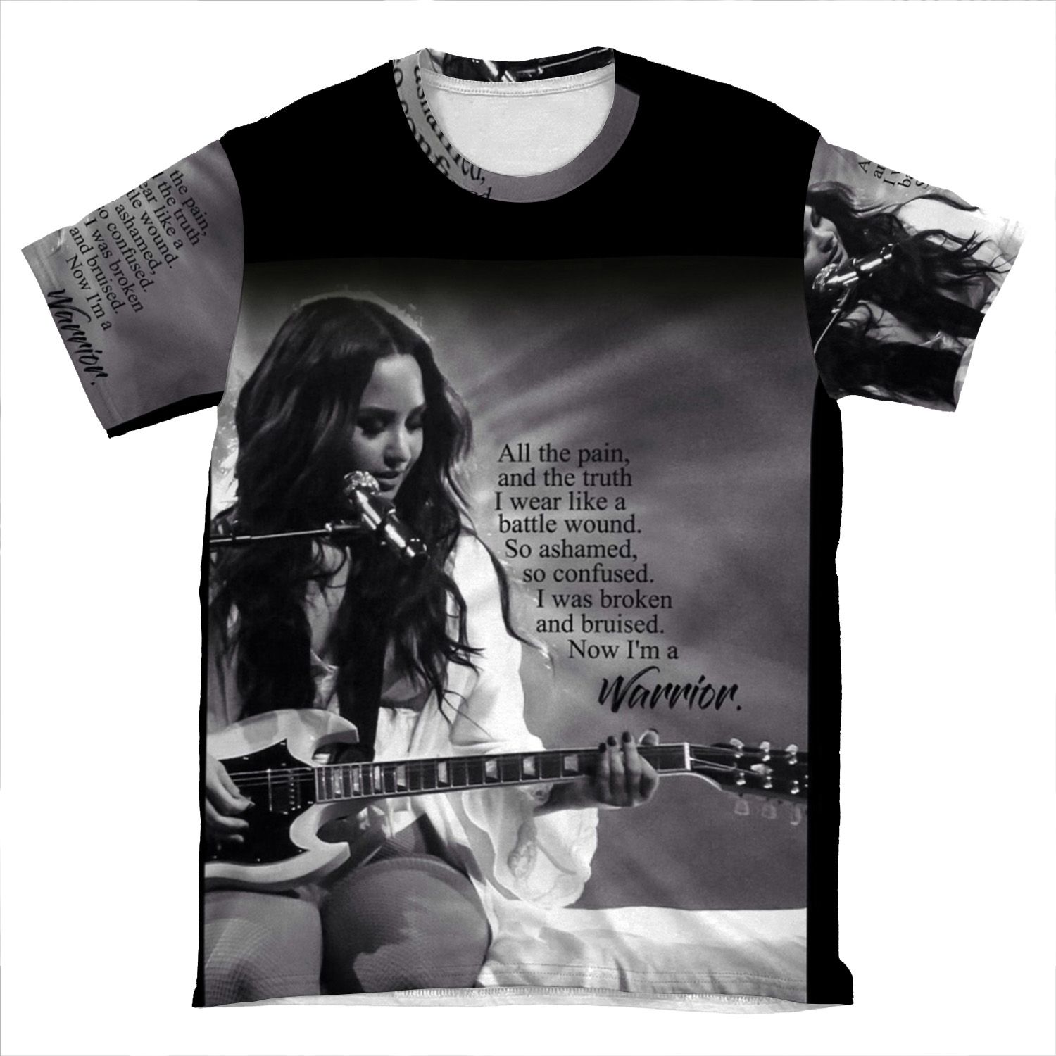 Demi Lovato 'Warrior' (Better Fit For S) AOP T-shirt Tee