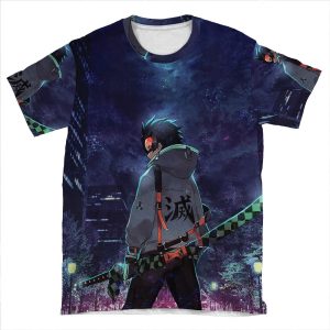 Demon Slayer / Tanjiro Retro AOP T-shirt Tee