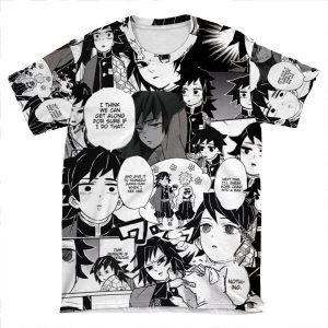 Derp Giyuu Collage (Demon Slayer) AOP T-shirt Tee