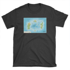 Detailed Azeroth map T-shirt Tee