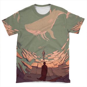 Dh: Late Night Whale AOP T-shirt Tee