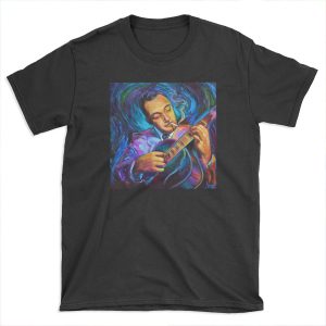 Django Reinhardt Gypsy Jazz Guitarist by Robert Phelps T-shirt Tee