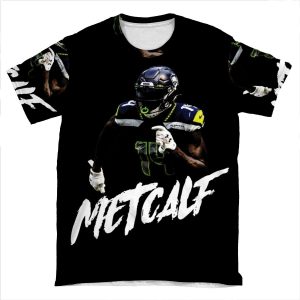 Dk Metcalf Seattle Wr AOP T-shirt Tee