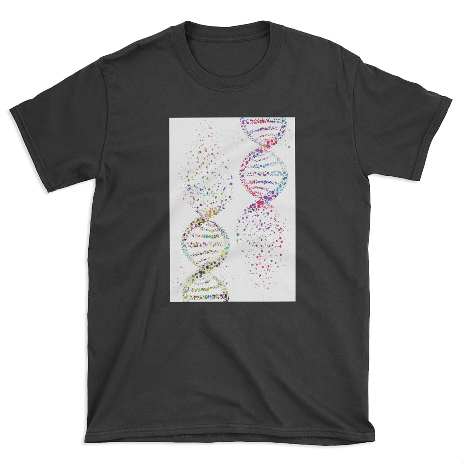 DNA, Watercolor Art,Dna double helix genetic T-shirt Tee