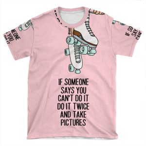 Do It Twice By Sasa Elebea AOP T-shirt Tee