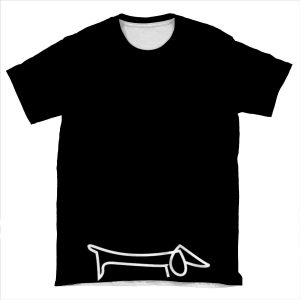 Dog Dachshund AOP T-shirt Tee