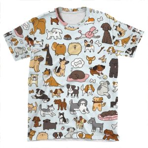 Doggy Doodle AOP T-shirt Tee