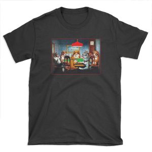 DOGS PLAYING POKER : Vintage C M Coolidge Print T-shirt Tee