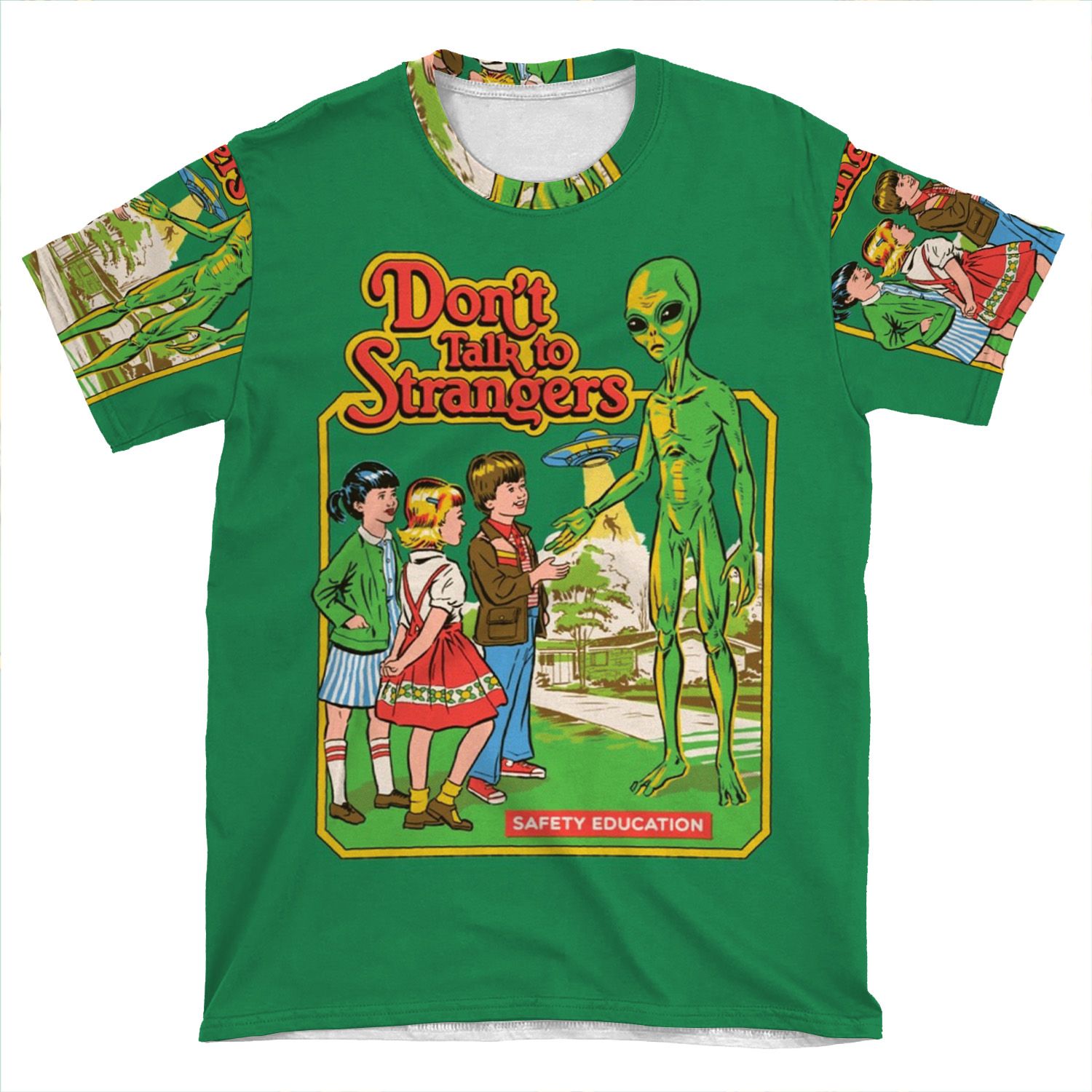 Don't Talk To Strangers AOP T-shirt Tee