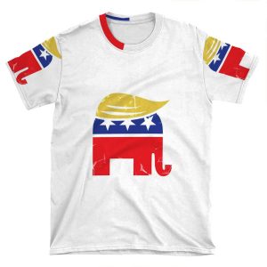 Donald Trump Republican Elephant AOP T-shirt Tee