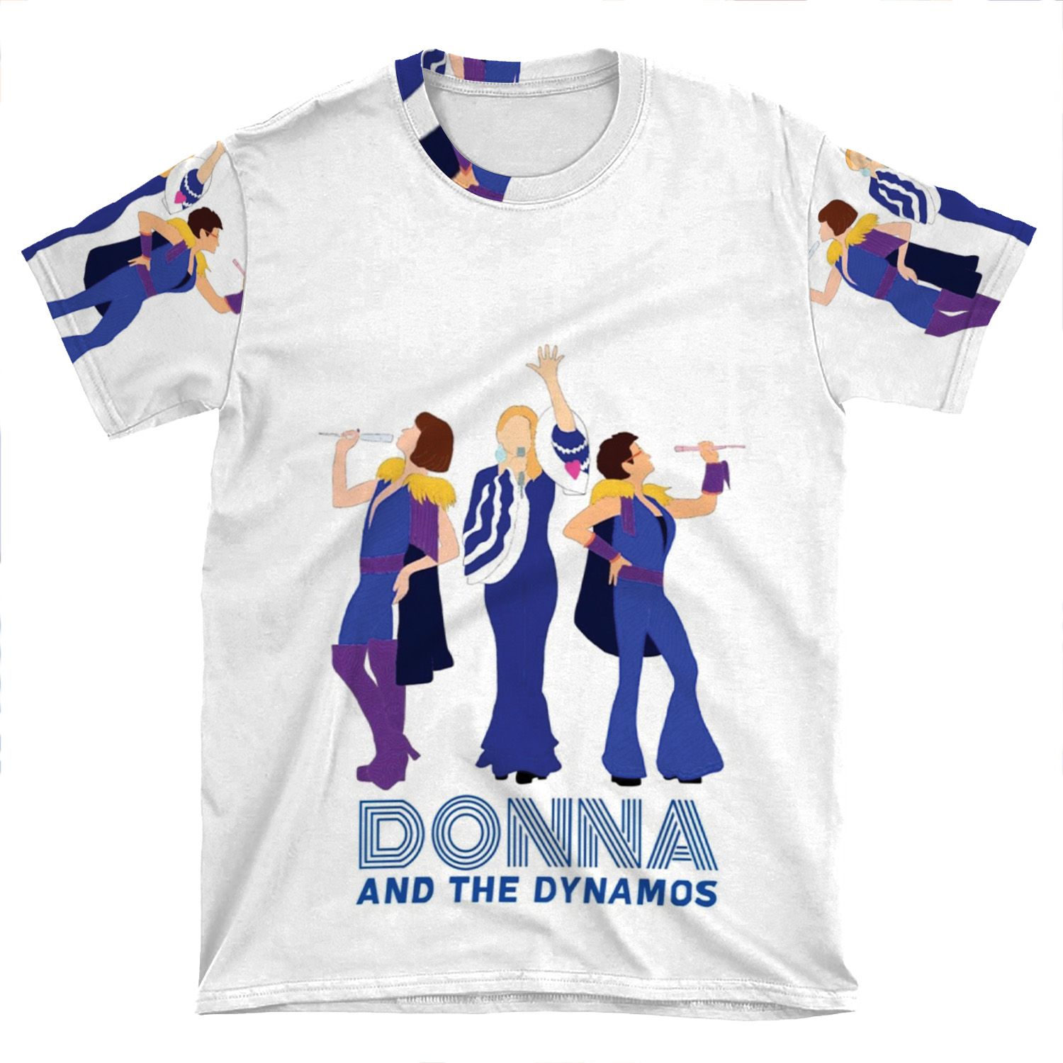Donna And The Dynamos Mamma Mia AOP T-shirt Tee