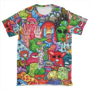 Doodle Art AOP T-shirt Tee