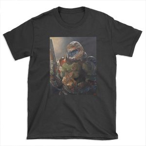 Doom Slayer with bunny T-shirt Tee