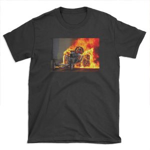 DRAG RACE; Vintage Automobile Burn-Out Print T-shirt Tee