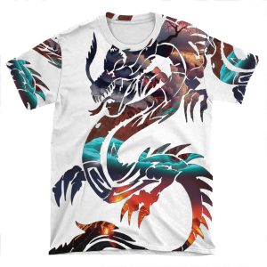 Dragon Picture Fill AOP T-shirt Tee
