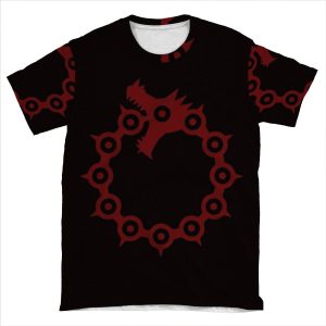 Dragon's Sin Of Wrath AOP T-shirt Tee