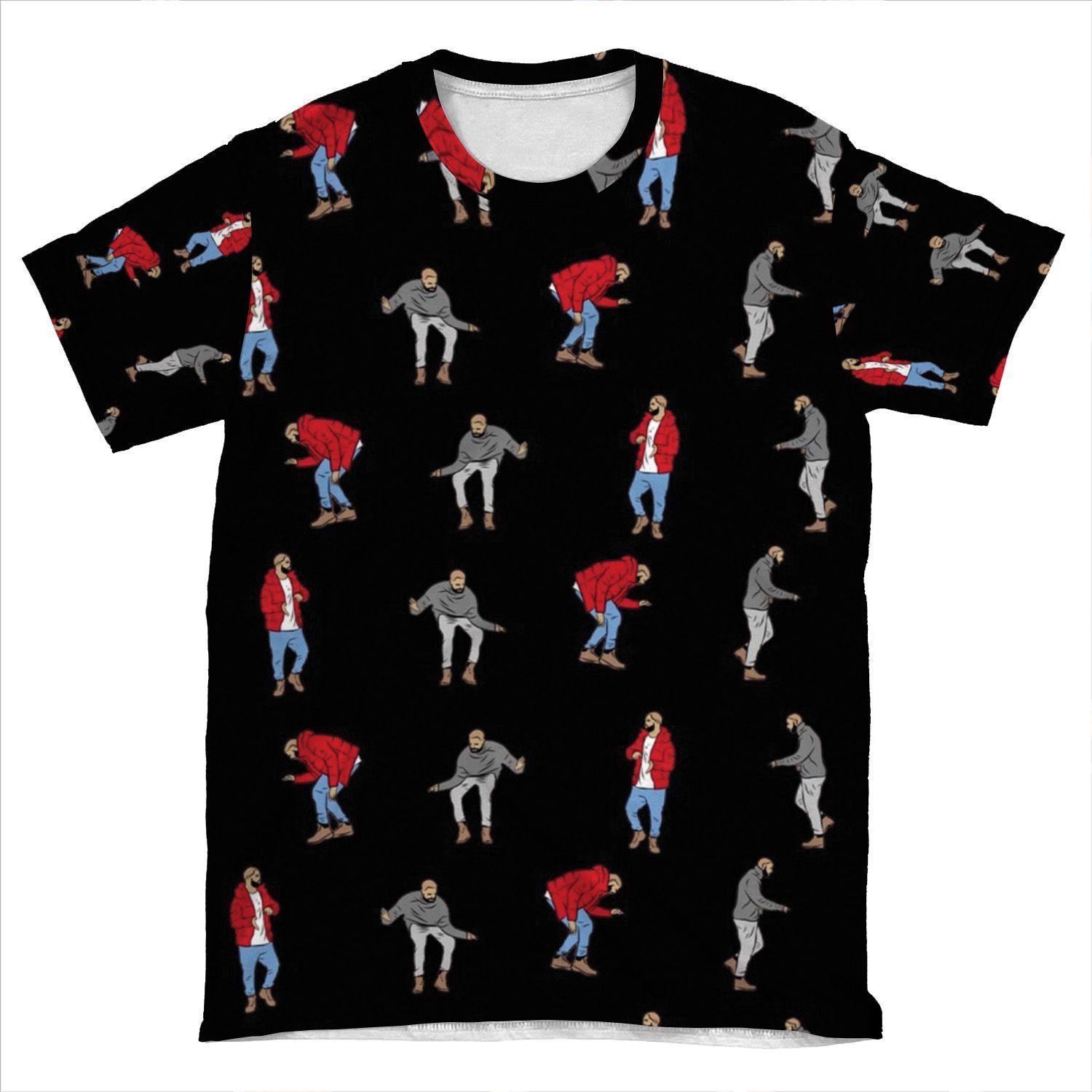 Drake Hotline Bling - Black AOP T-shirt Tee