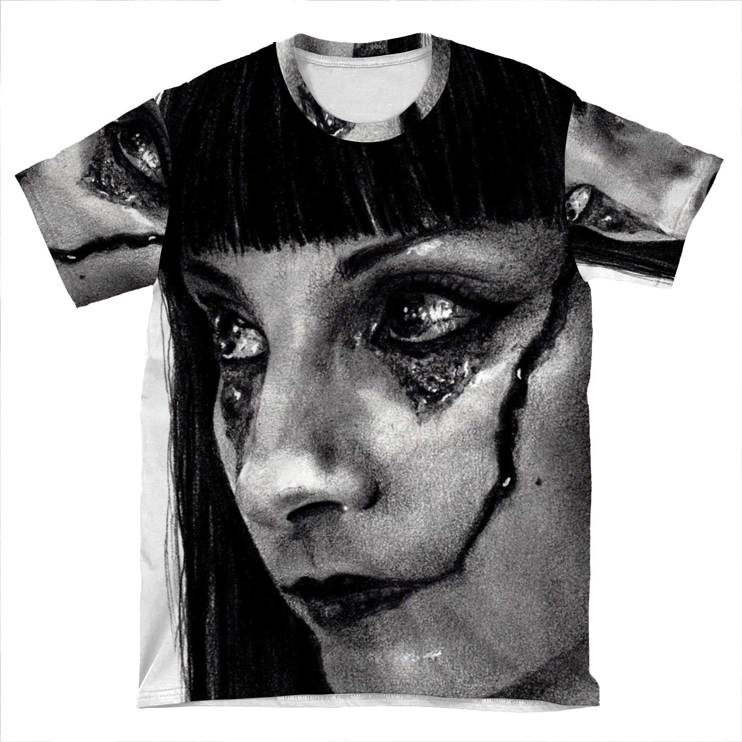Drawing Of Najwa Nimri AOP T-shirt Tee
