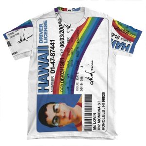 Driver License AOP T-shirt Tee