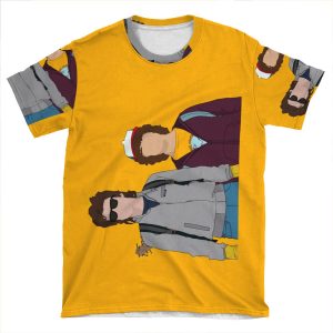 Dustin And Steve Design AOP T-shirt Tee