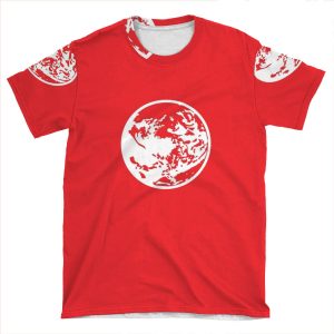 Earthbound Symbol - Super Smash Bros. (White) AOP T-shirt Tee
