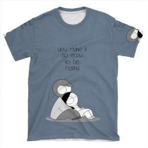 Easy To Be Happy AOP T-shirt Tee
