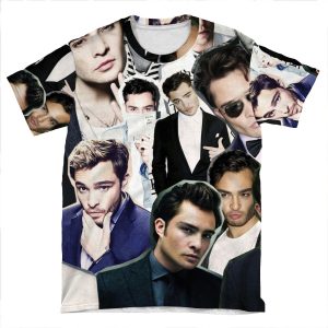 Ed Westwick Collage AOP T-shirt Tee