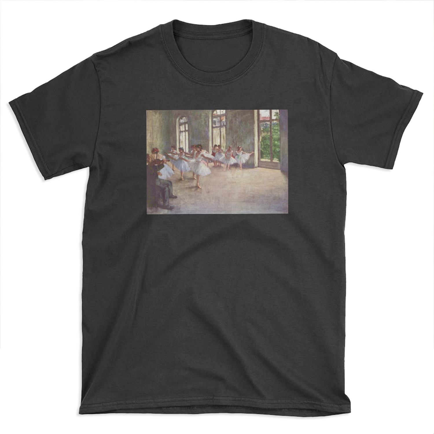 Edgar Degas French Impressionism Oil Painting Ballerinas Rehearsing Dancing T-shirt Tee
