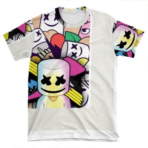 Electro Party Marshmellow AOP T-shirt Tee