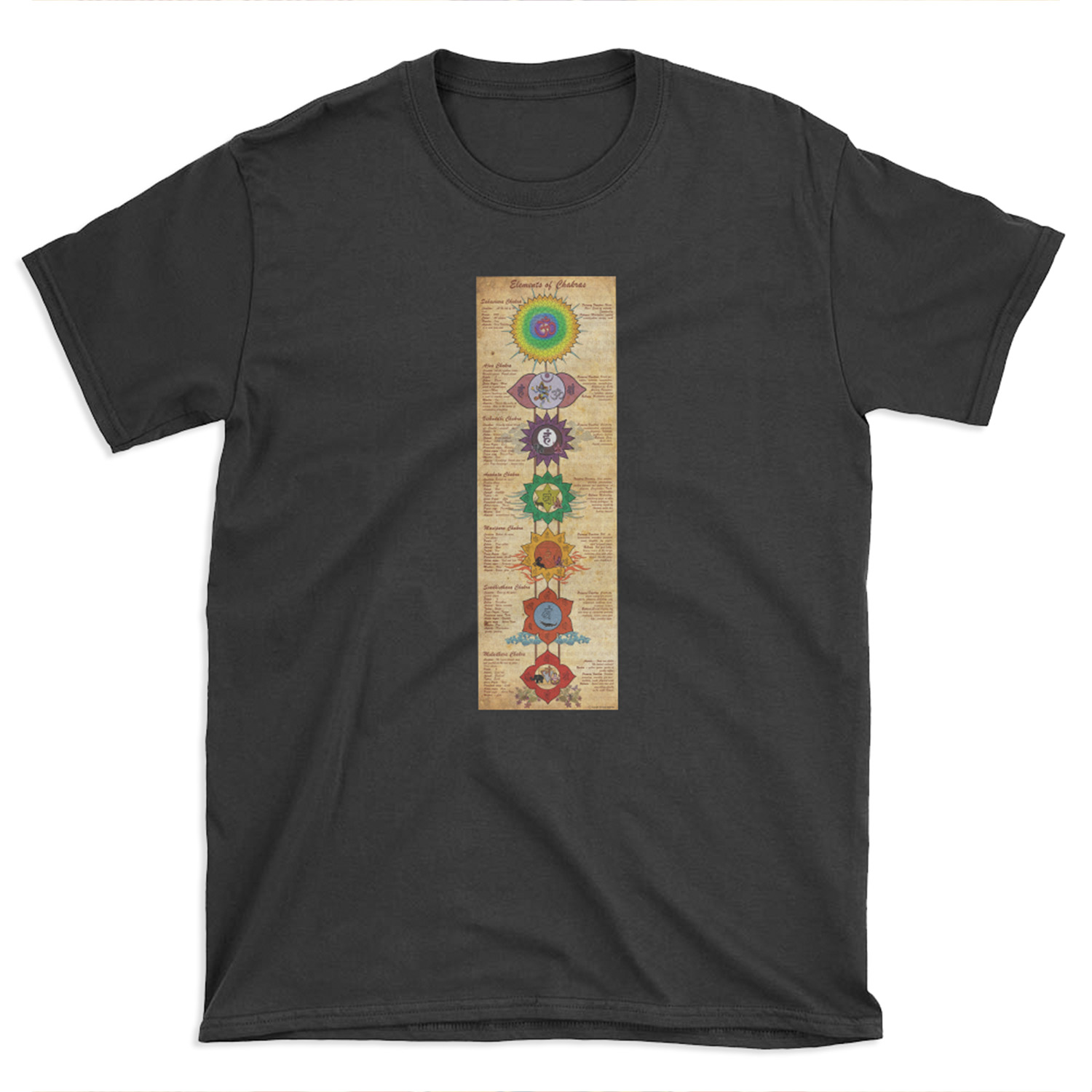 Elements of Chakras T-shirt Tee