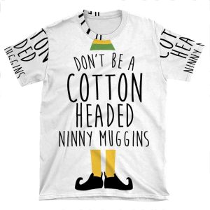 Elf - Cotton Headed Ninny Muggins AOP T-shirt Tee