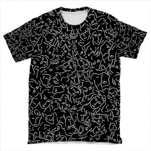 Elio Shirt Face Print From Call Me By Your Name - All Colors (Black Background) AOP T-shirt Tee