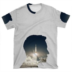 Elon Musk Launch Silhouette AOP T-shirt Tee