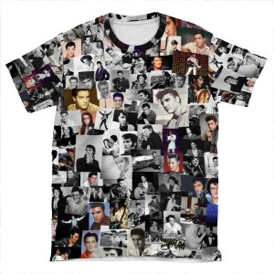 Elvis Presley Collage AOP T-shirt Tee