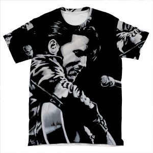 Elvis Presley - The King Is Back AOP T-shirt Tee