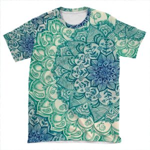 Emerald Doodle AOP T-shirt Tee