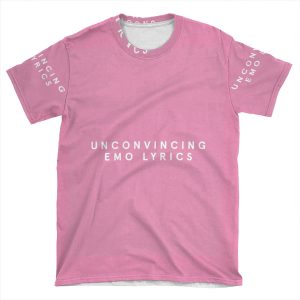 Emo Lyrics AOP T-shirt Tee