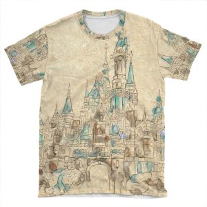 Enchanted Storybook Castle AOP T-shirt Tee