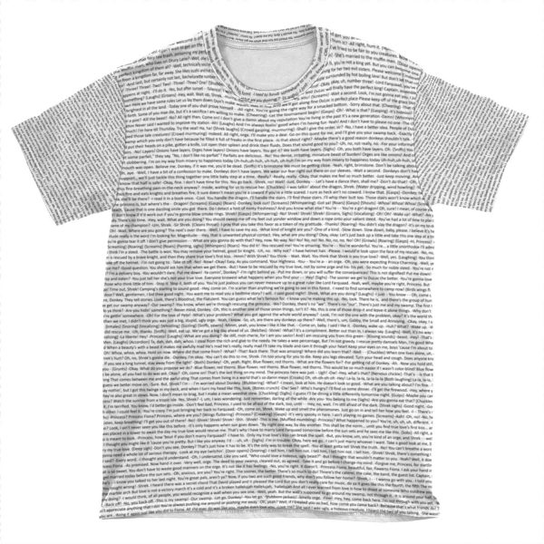 Entire Shrek Script AOP T-shirt Tee