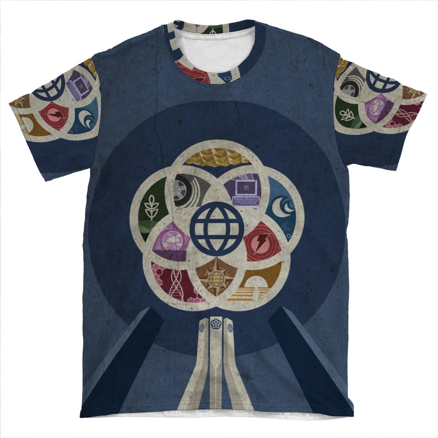 Epcot Center Iphone And Tshirt AOP T-shirt Tee