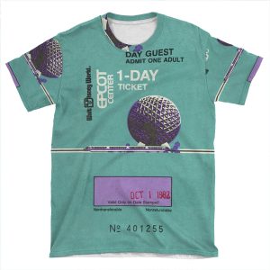 Epcot Center Ticket AOP T-shirt Tee