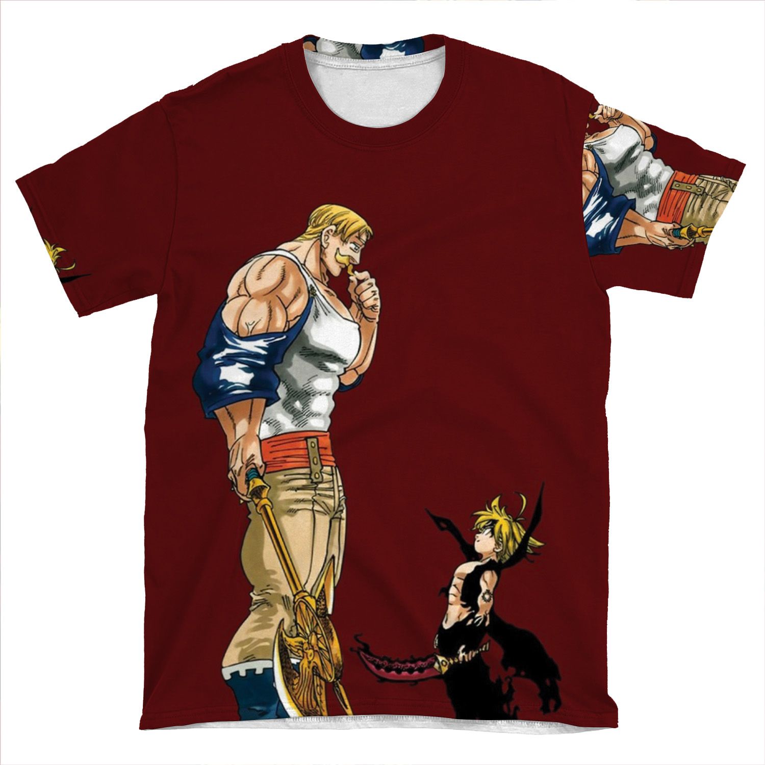 Escanor Vs Meliodas AOP T-shirt Tee