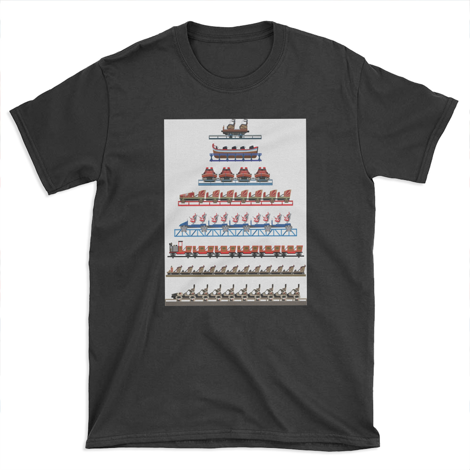 Europa Park Coaster Trains Design T-shirt Tee