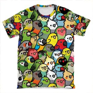 Everybirdy Pattern AOP T-shirt Tee