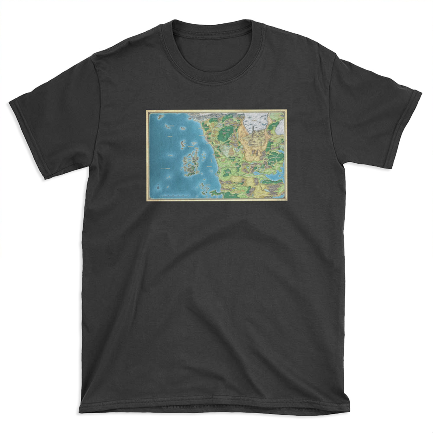 Faerûn map T-shirt Tee