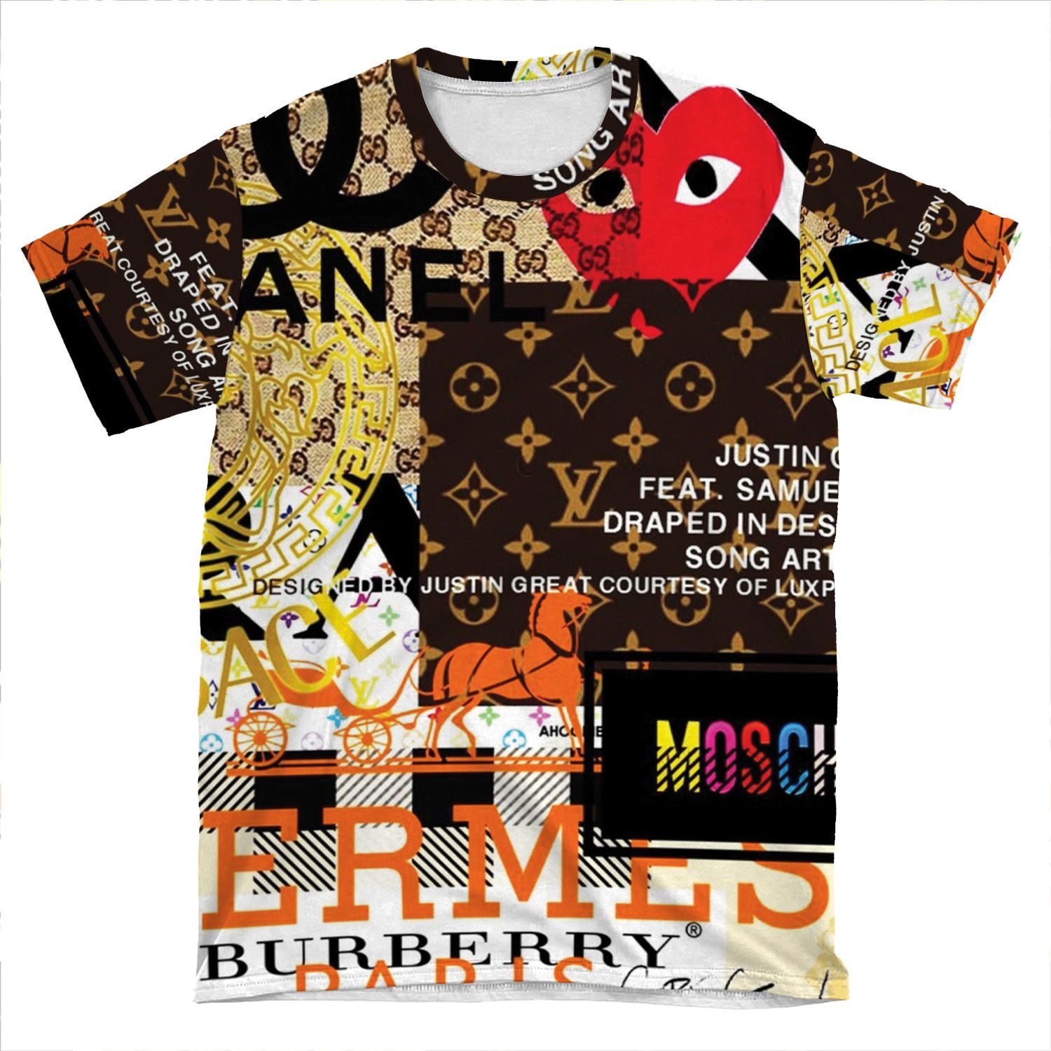 Fashions Collage AOP T-shirt Tee