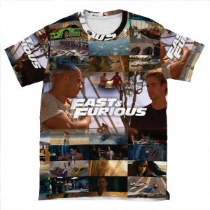 Fast & Furious Is History Of Legend - Paul Walker - Vin Diesel AOP T-shirt Tee
