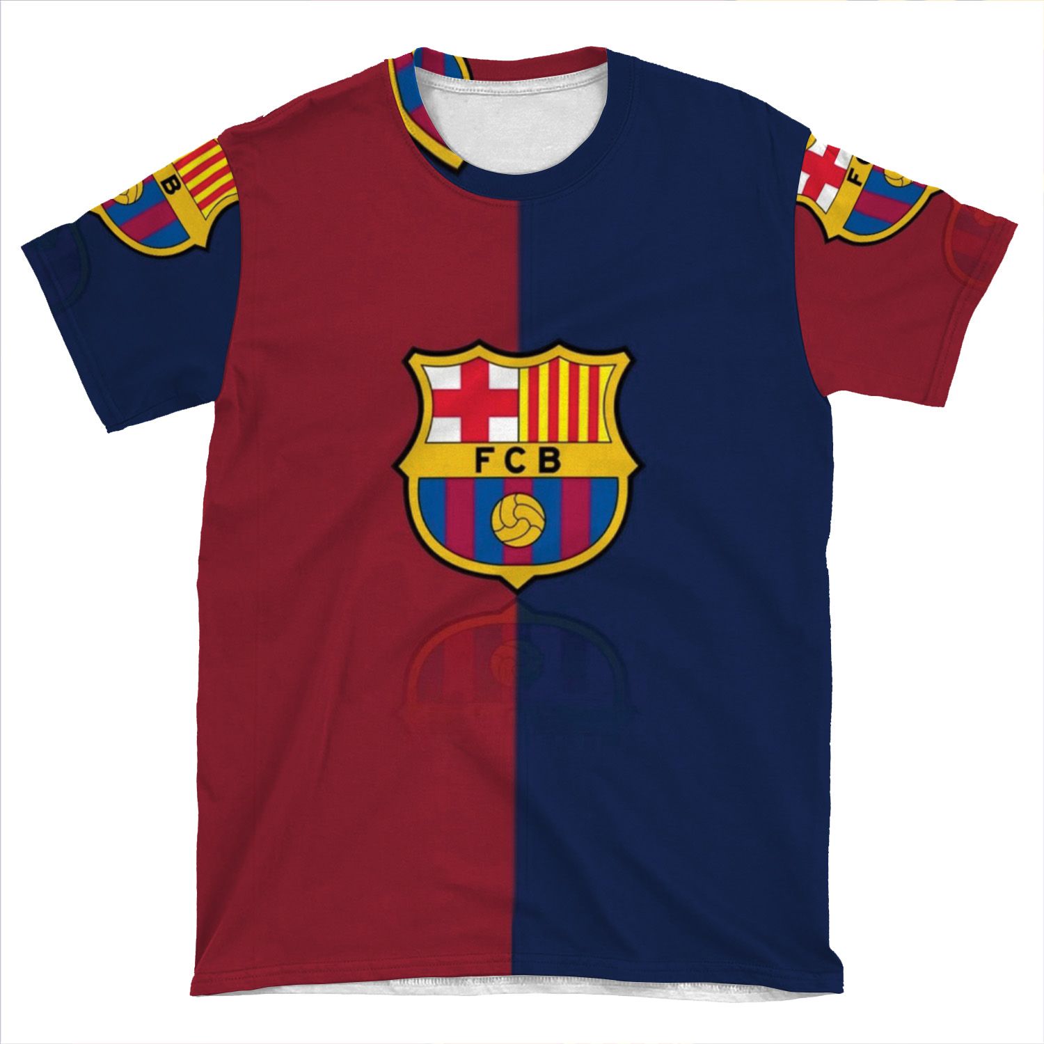 Fc Barcelona Logo Case AOP T-shirt Tee