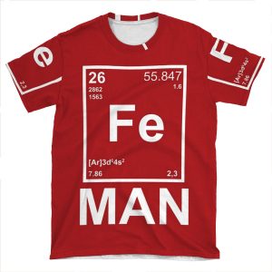 Fe (Iron) Man 2 AOP T-shirt Tee
